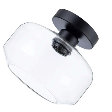 Crafted with a sturdy metal base and a crystal-clear glass shade for lasting beauty.